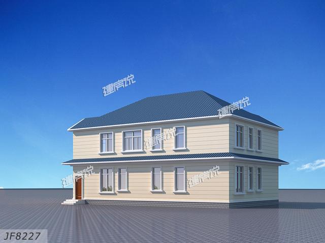 占地180平二層田園風別墅設計圖，30萬以內建成，一點也不比城里的差。