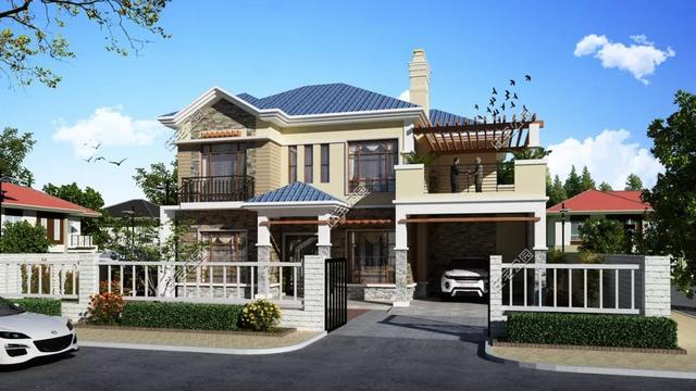 精選22套農村別墅設計圖，帶半開放式車庫，隨便建一棟，十里八鄉的人都繞路來看。