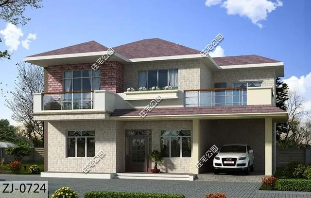 精選22套農村別墅設計圖，帶半開放式車庫，隨便建一棟，十里八鄉的人都繞路來看。