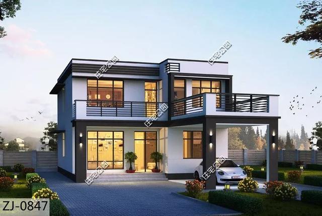 精選22套農村別墅設計圖，帶半開放式車庫，隨便建一棟，十里八鄉的人都繞路來看。