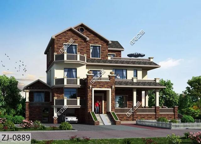 精選22套農村別墅設計圖，帶半開放式車庫，隨便建一棟，十里八鄉的人都繞路來看。