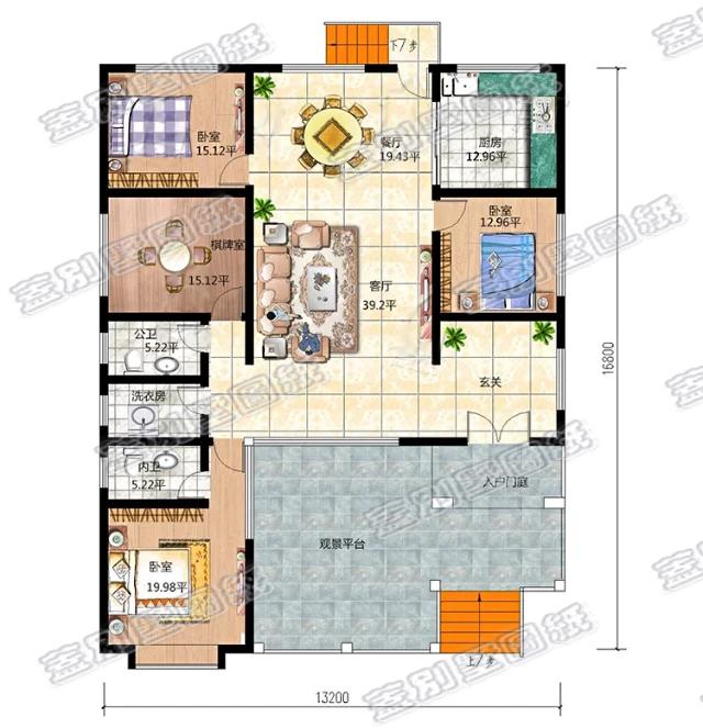 17萬一層農村自建房，戶型設計十分獨特， 實用且美觀。