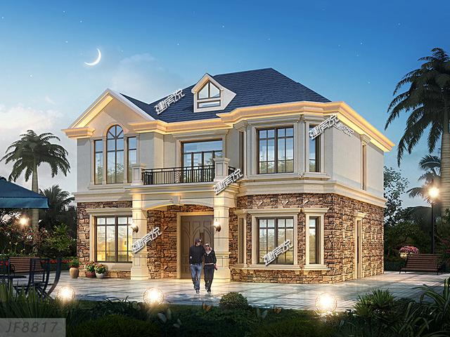 二層歐式別墅，氣質(zhì)非常的突出，鄰居天天來(lái)串門(mén)！