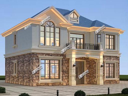 二層歐式別墅，氣質(zhì)非常的突出，鄰居天天來(lái)串門(mén)！