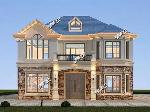 二層歐式別墅，氣質(zhì)非常的突出，鄰居天天來(lái)串門(mén)！