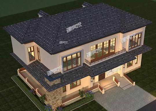 左右對稱的三層兄弟雙拼，別墅外觀秀氣，非常漂亮，家里有二胎的圖紙收藏好了