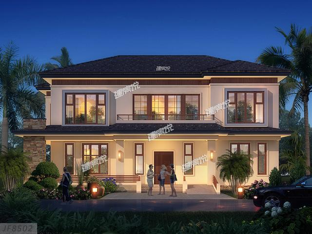 左右對稱的三層兄弟雙拼，別墅外觀秀氣，非常漂亮，家里有二胎的圖紙收藏好了