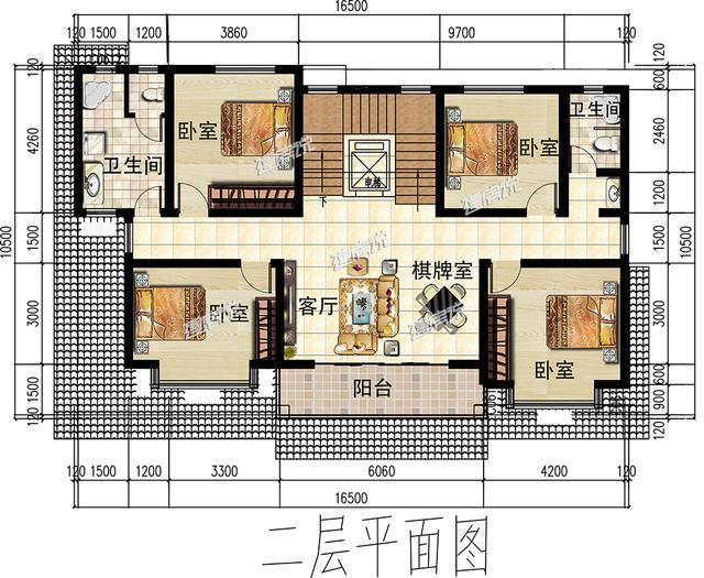 左右對稱的三層兄弟雙拼，別墅外觀秀氣，非常漂亮，家里有二胎的圖紙收藏好了