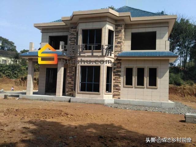 經典農村二層歐式小樓設計圖，外觀大氣，內部實用，四種內布局設計方案任你挑選。