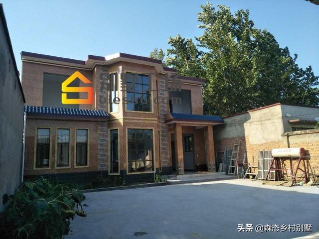 經典農村二層歐式小樓設計圖，外觀大氣，內部實用，四種內布局設計方案任你挑選。