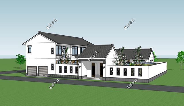 占地327平的中式三合院住宅設計圖，百年傳承，融合創新。