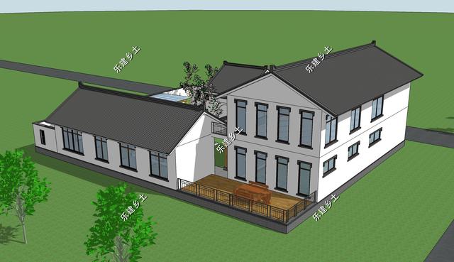 占地327平的中式三合院住宅設計圖，百年傳承，融合創新。