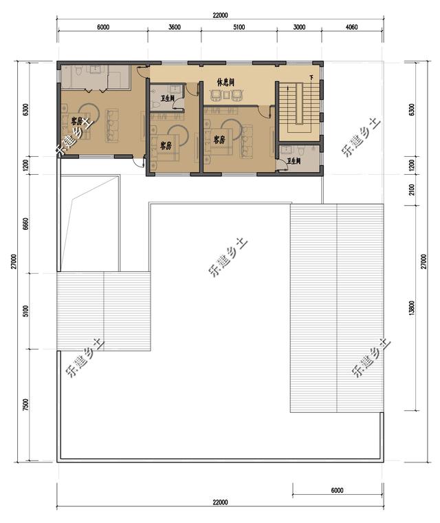 占地327平的中式三合院住宅設計圖，百年傳承，融合創新。