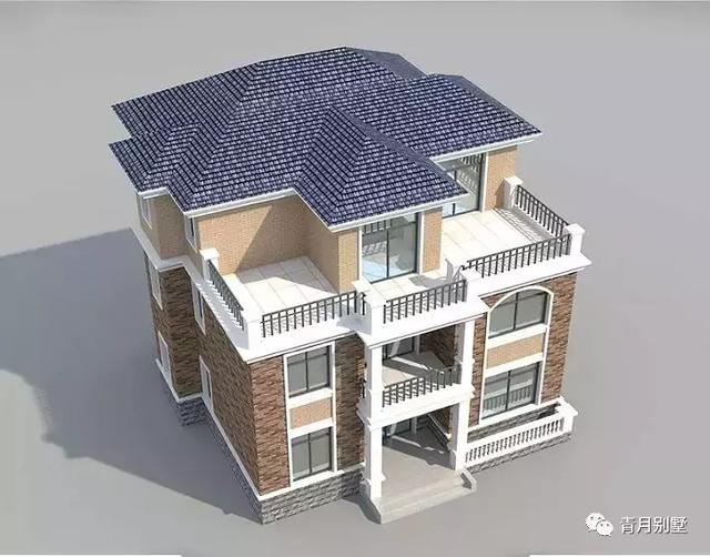 占地131平三層小別墅設計圖，時尚亮麗，帶大露臺，非常實用。