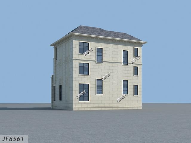 占地134米三層農村自建房，外觀清新靚麗，建棟在老家，絕對氣質凸出。