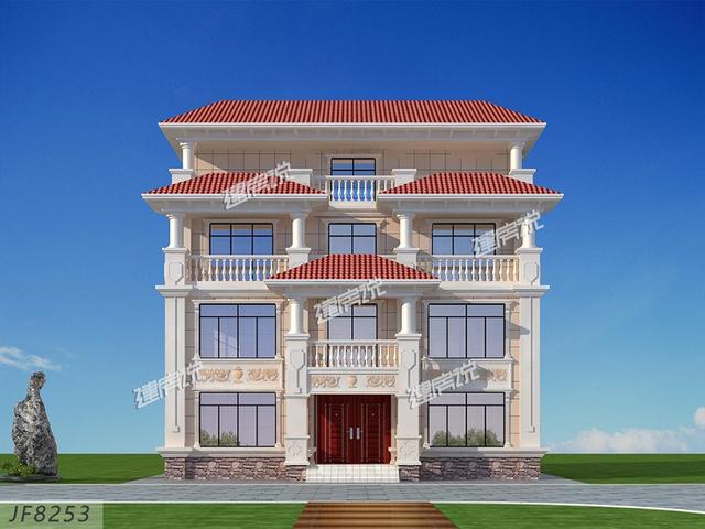 三層農村住宅設計圖，帶火灶，外觀十分漂亮，室內布局實用性強。