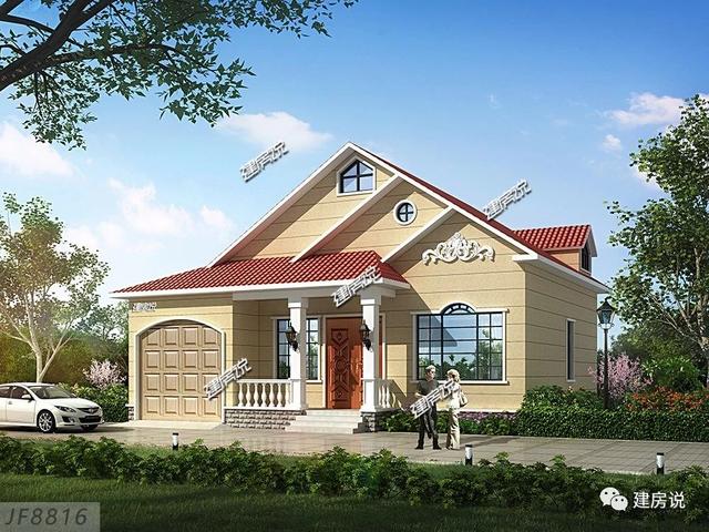 占地149平實用兩層別墅設計圖，造型獨特，26萬拿下，村里人人都來串門。