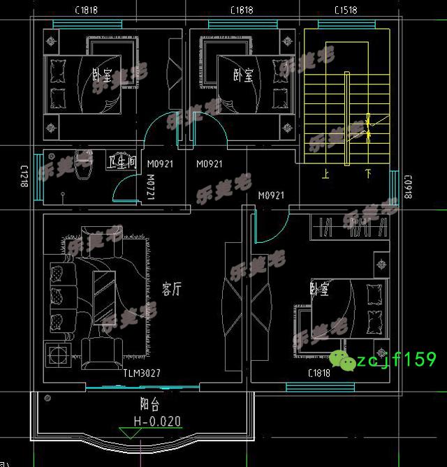 兩棟占地不足100平米的三層自建房，簡單實(shí)用，適合農(nóng)村自建。