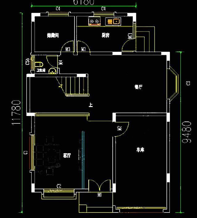 兩棟占地不足100平米的三層自建房，簡單實(shí)用，適合農(nóng)村自建。