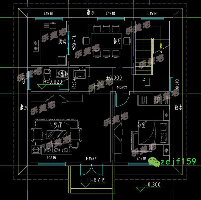 兩棟占地不足100平米的三層自建房，簡單實(shí)用，適合農(nóng)村自建。