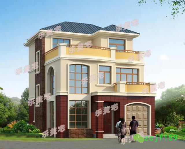 兩棟占地不足100平米的三層自建房，簡單實(shí)用，適合農(nóng)村自建。