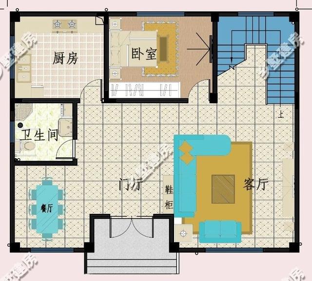 三層現代風農村自建別墅，主體造價只要36萬元，鄰居們都來串門。