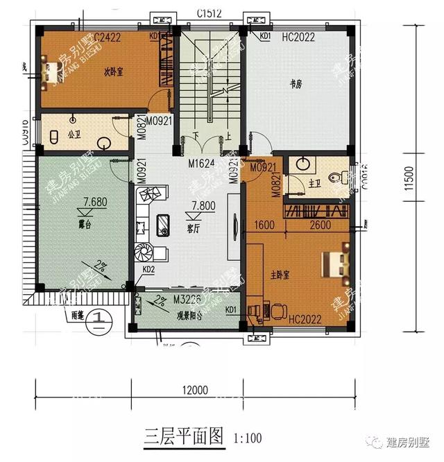 面寬都是12米的三層經(jīng)典自建房，雖然看著是簡單的，但是里面是溫馨的。