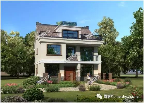 精選4款小戶型三層別墅，面積小造價低，實用又美觀，最低造價25萬