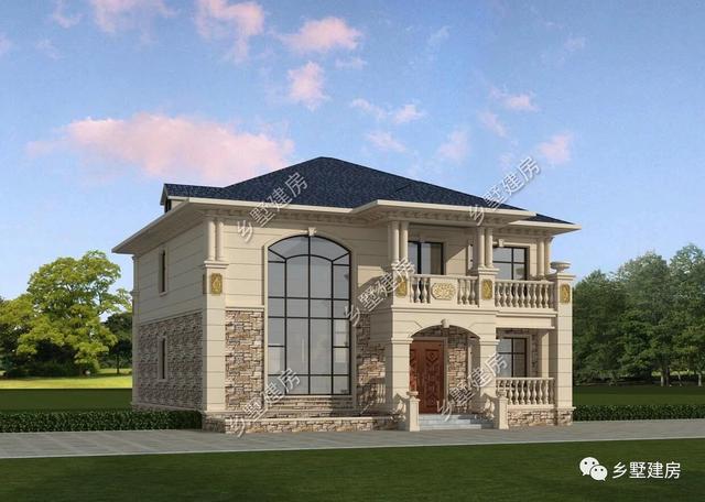 55萬二層歐式別墅設計圖，奢華優雅，美觀實用，真是越看越有韻味！