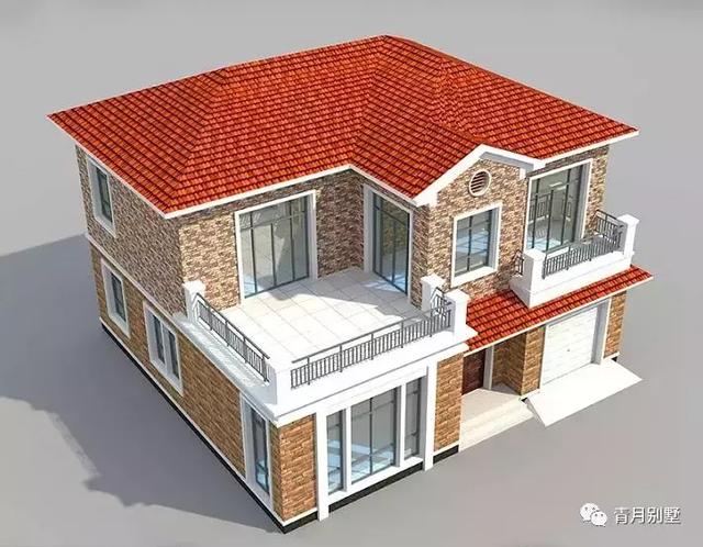 占地168平二層農村小別墅設計圖，不但漂亮還很實惠，實用，這才是理想中的房子。