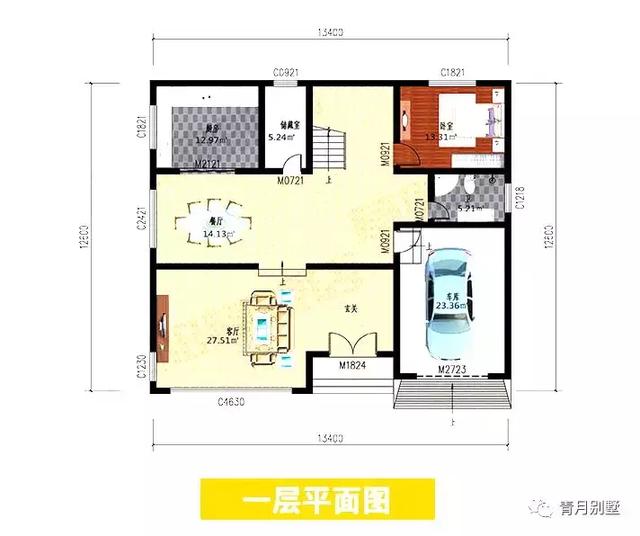 占地168平二層農村小別墅設計圖，不但漂亮還很實惠，實用，這才是理想中的房子。