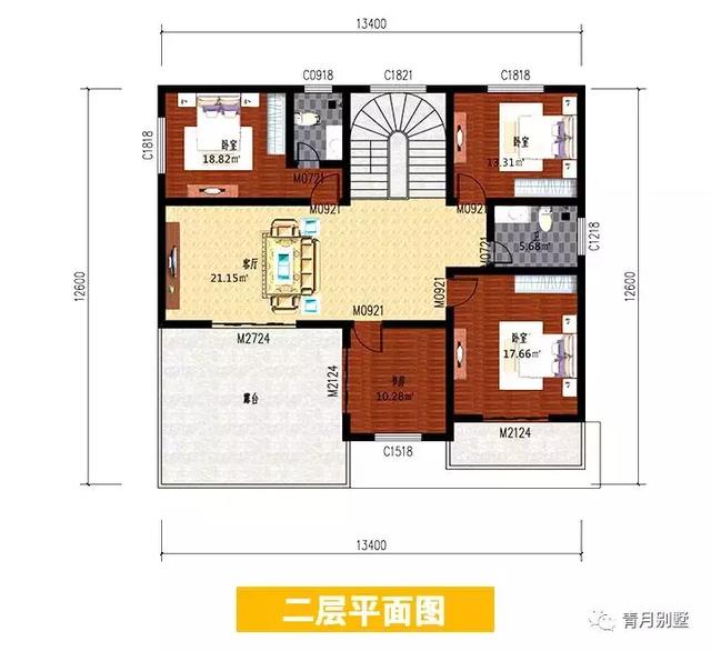 占地168平二層農村小別墅設計圖，不但漂亮還很實惠，實用，這才是理想中的房子。