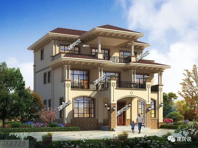 湖南李總私人定制三層別墅設計圖，經典耐看，新年建新房選這款戶型錯不了。