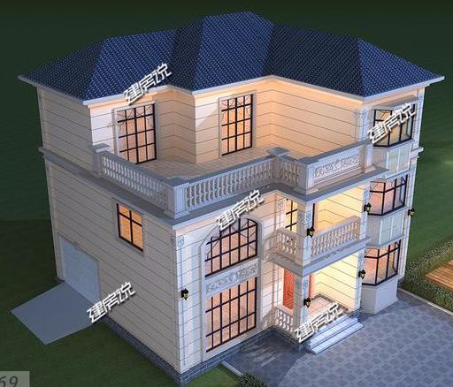 經典歐式三層別墅設計圖，美觀大氣，老鄉們都搶著蓋。