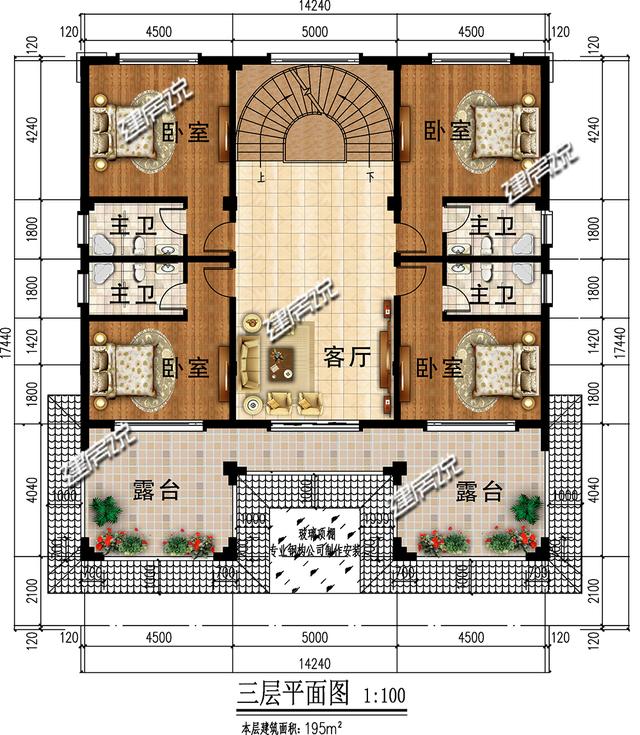 占地223平三層新中式別墅，蓋在青山綠水間，一定是一道再靚麗不過的風景線了。