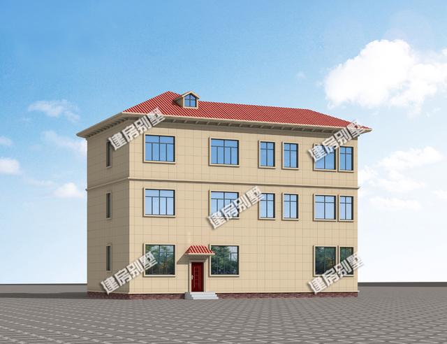 帶涼亭和露臺的三層農(nóng)村自建房，超大堂屋設(shè)計(jì)，一棟四開間，豪華氣派！