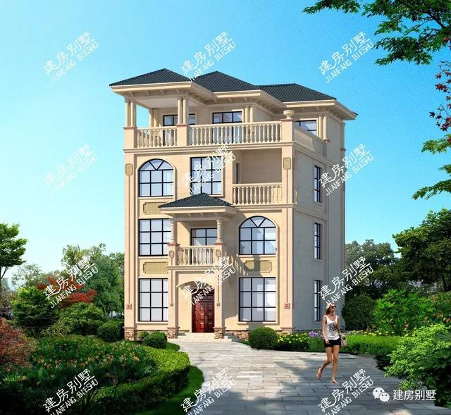 9×13米的四層鄉(xiāng)村別墅設(shè)計(jì)圖，大堂屋設(shè)計(jì)，辦喜事擺酒特方便