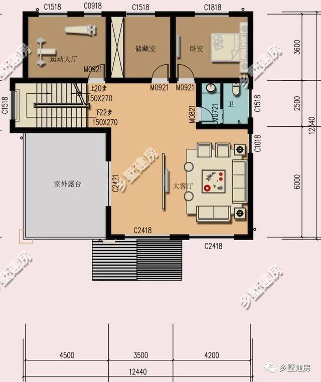 三層歐式農村小別墅設計圖，時尚大氣，多窗設計，建上一棟比城里買房要好太多了！