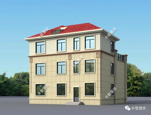 三層歐式農村小別墅設計圖，時尚大氣，多窗設計，建上一棟比城里買房要好太多了！