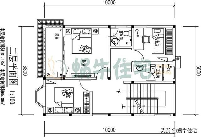 外觀非常氣派的三層小別墅設計圖，實用又美觀，讓人眼前一亮。