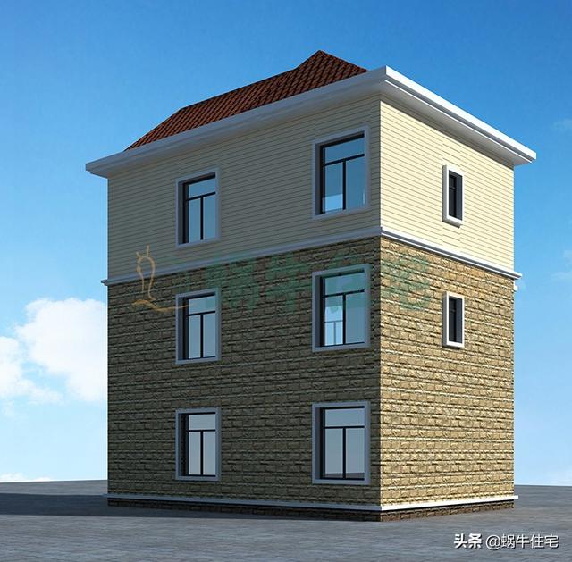 外觀非常氣派的三層小別墅設計圖，實用又美觀，讓人眼前一亮。