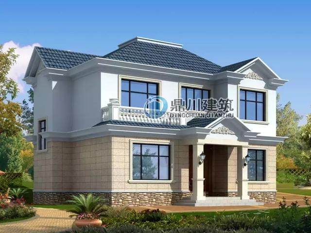 二層帶堂屋農村自建房，簡潔大方又不落俗套，布局合理，農村建房不再愁！