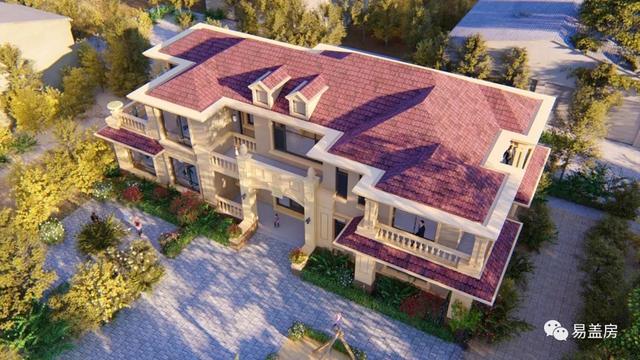 25m×11m二層歐式別墅設計圖，大氣時尚，帶實拍效果圖和圖紙。