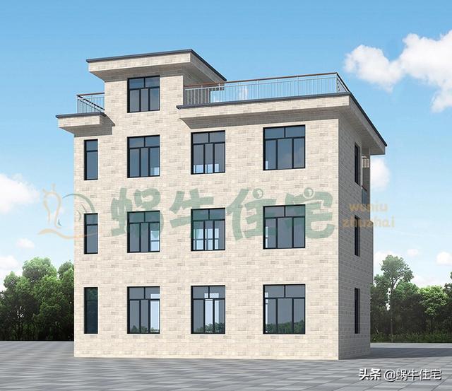 三層現代平屋頂別墅設計圖，簡單實用，人人都喜歡。