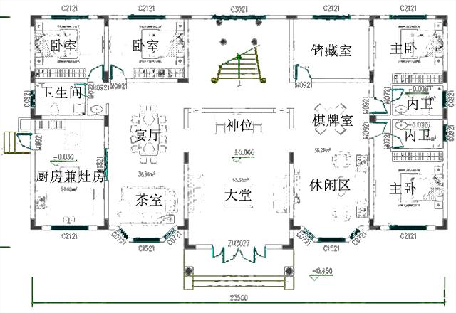 占地302平方米的三層雙拼住宅設計圖，用一塊宅基地建兩棟房，保準你一見難忘。