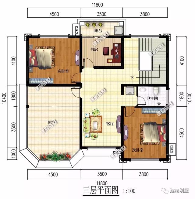 兩款帶地下室的三層農村自建房，第二棟豪華氣派，人人都想建。