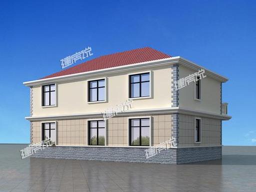 花30萬蓋了棟二層漂亮別墅，非常有面子！