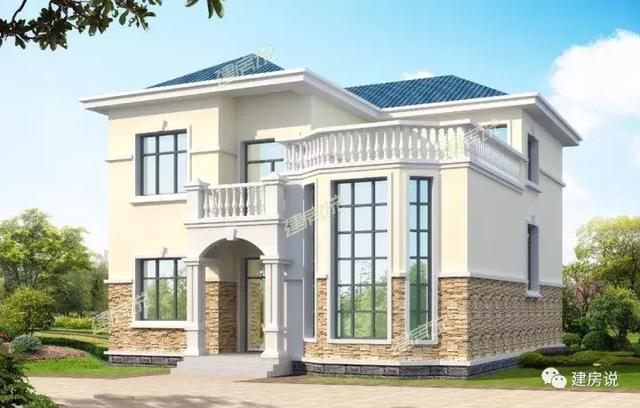 二層經典農村自建房，火爆了全村，建一棟，能成為全村模仿對象。