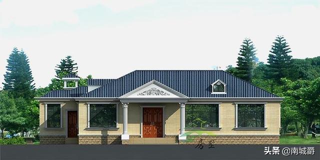 農村一層歐式別墅設計圖，清爽又不失大氣，經濟又實用，你應該擁有一套。