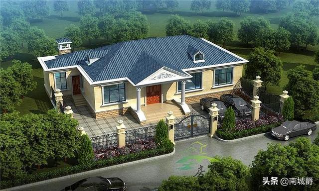 農村一層歐式別墅設計圖，清爽又不失大氣，經濟又實用，你應該擁有一套。